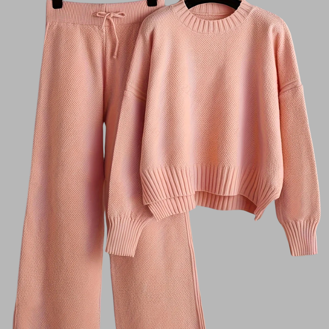 Åsta | Elegant Strikket To-delt Sett