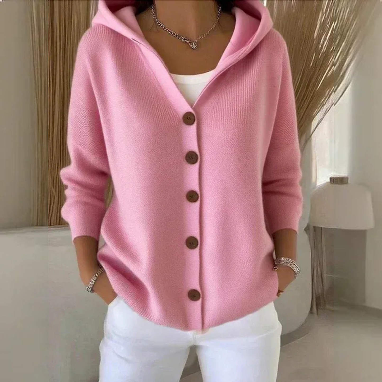 Simona | Hettecardigan med Knapper