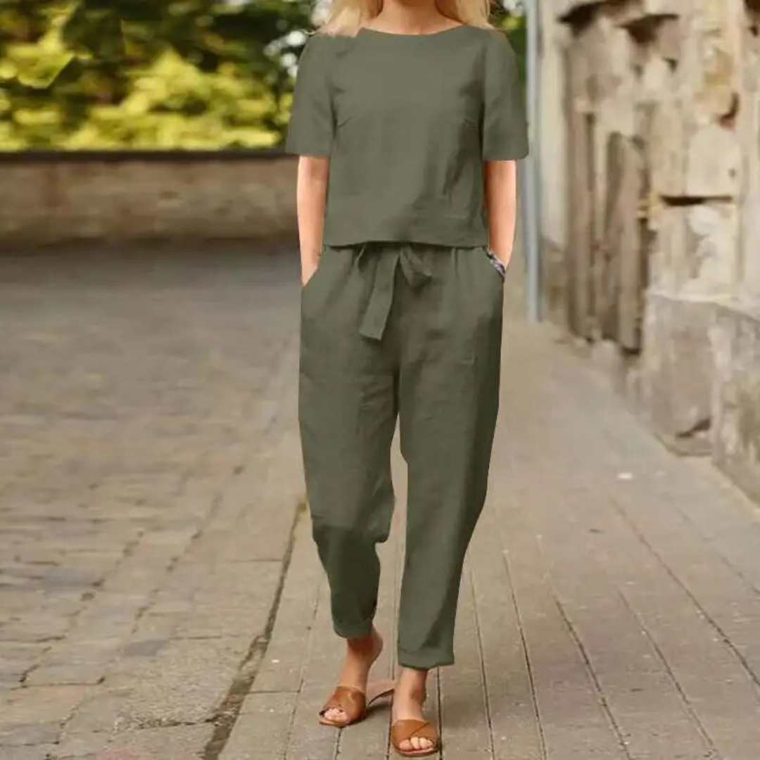 Shanelle | Ultimat komfort Trendy linnejumpsuit