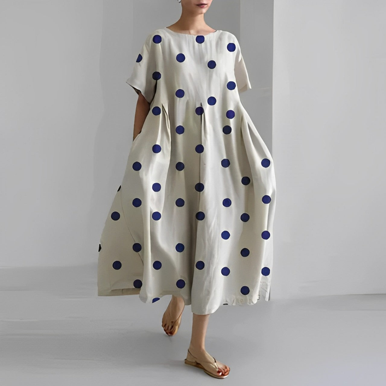 Malin | Retro midi kjole