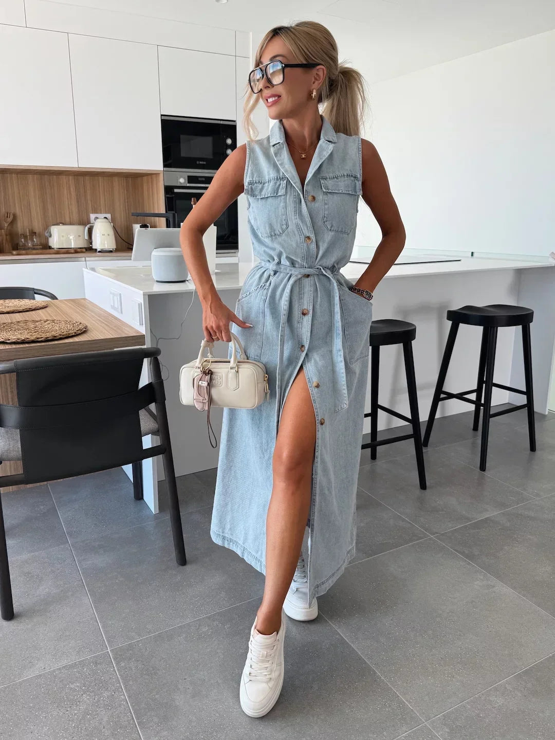 Isabelle | Maxi Denim Kjole