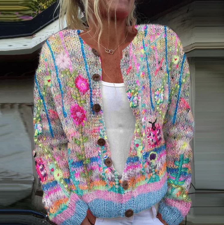 Sanne | Elegant vest med blomsterprint