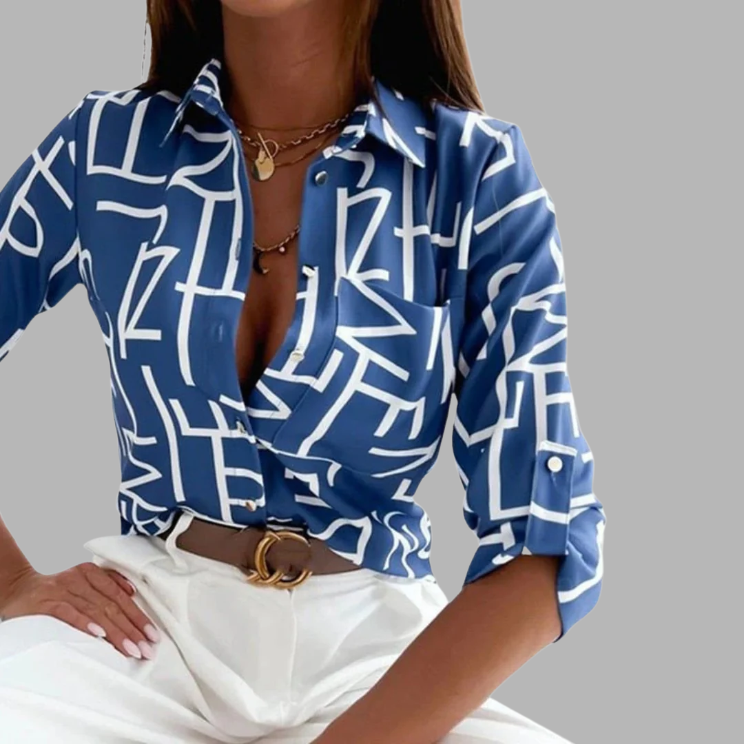 Eldbjørg | Elegant Bluse med Krage