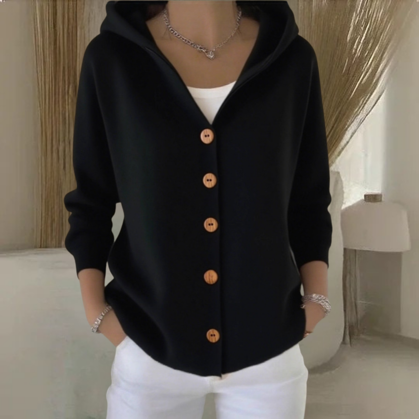 Simona | Hettecardigan med Knapper