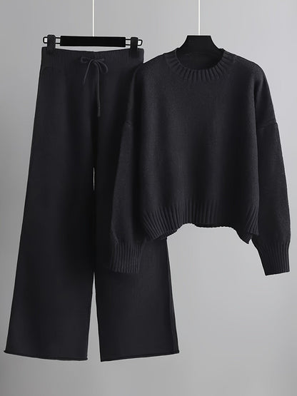 Åsta | Elegant Strikket To-delt Sett