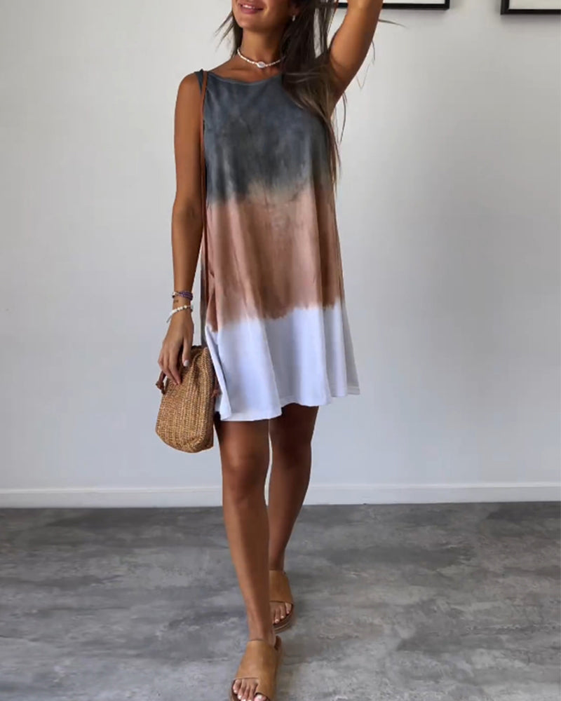 Sanja | Tie-dye print mini kjole