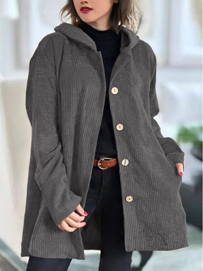 Ellen | Jakke med Knapper og Hood