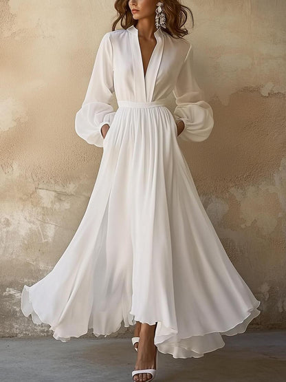 Elisabeth | Vintage lanterne ermeløs maxi kjole