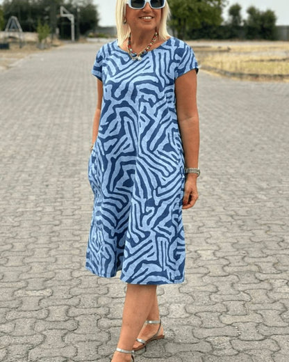 Josefin | Sommerkjole med rund hals