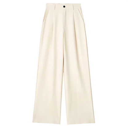 Ine | Elegant Ecru Vide Bukser