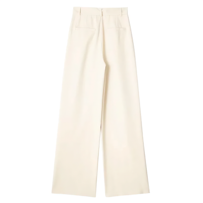 Ine | Elegant Ecru Vide Bukser