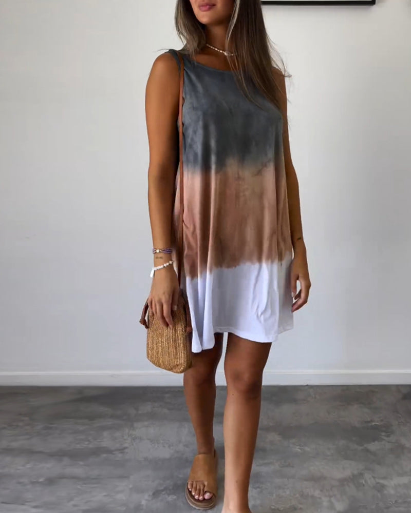 Sanja | Tie-dye print mini kjole