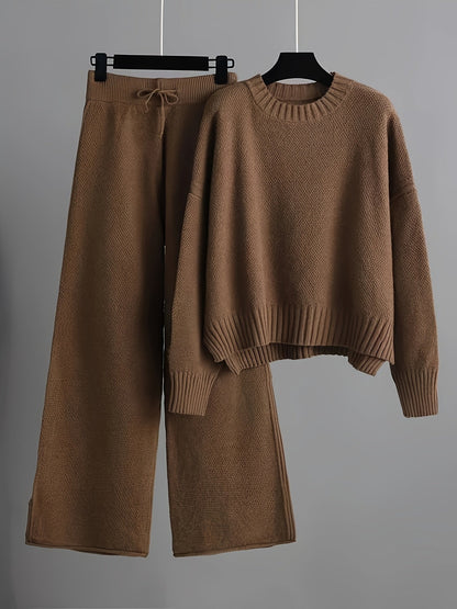 Åsta | Elegant Strikket To-delt Sett