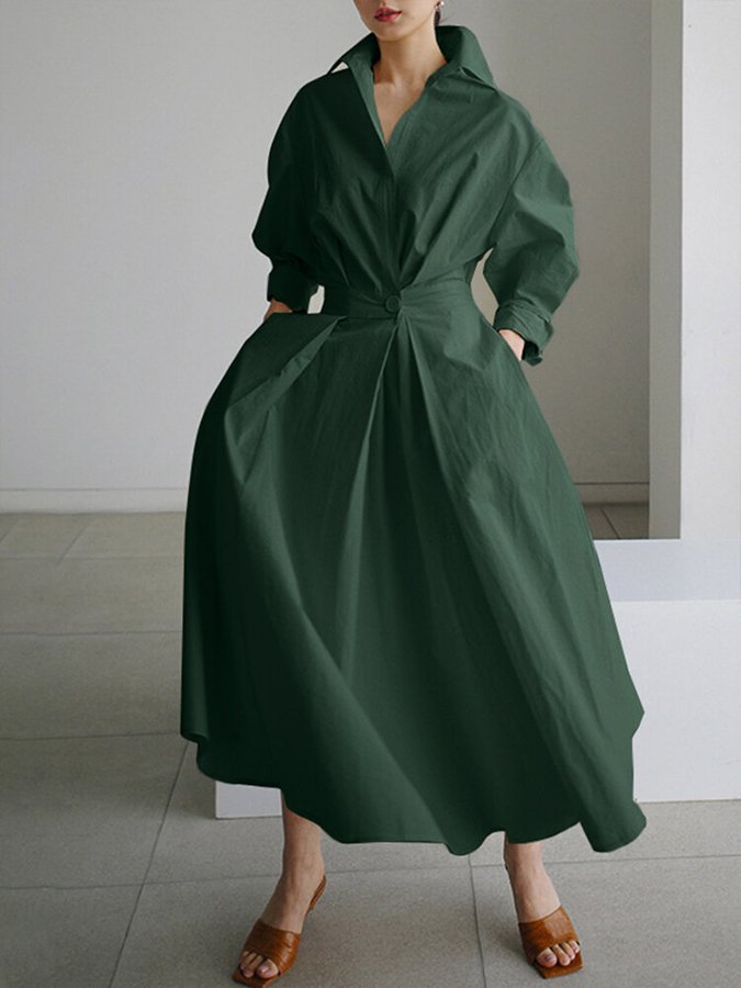 Ellen | Krage Maxi Kjole