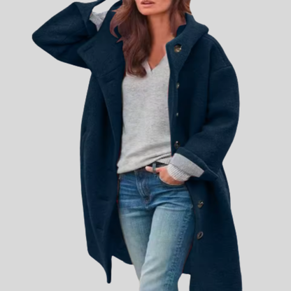 Britt | Jakke med knapper og hette