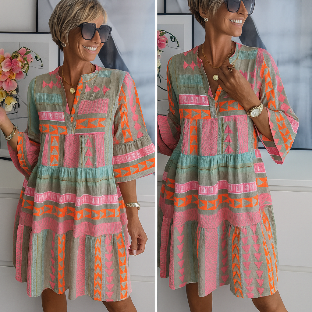 Agnethe | Brodert Sommerkjole Mini