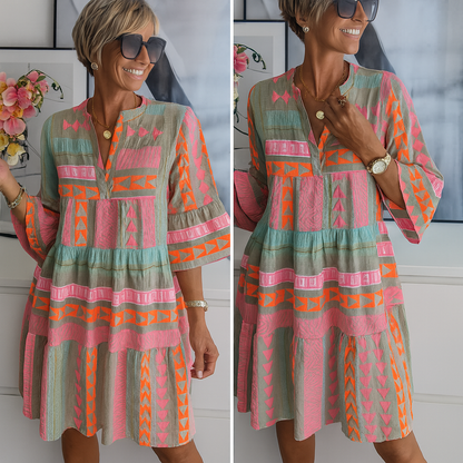 Agnethe | Brodert Sommerkjole Mini