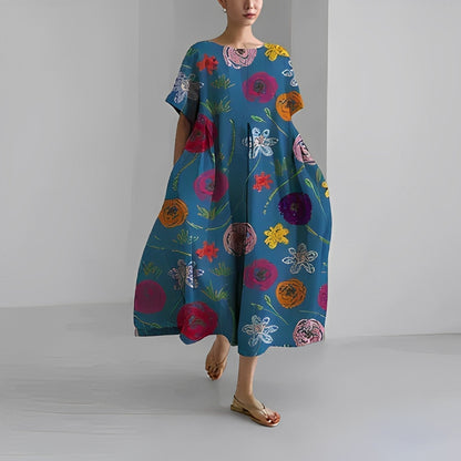 Malin | Retro midi kjole