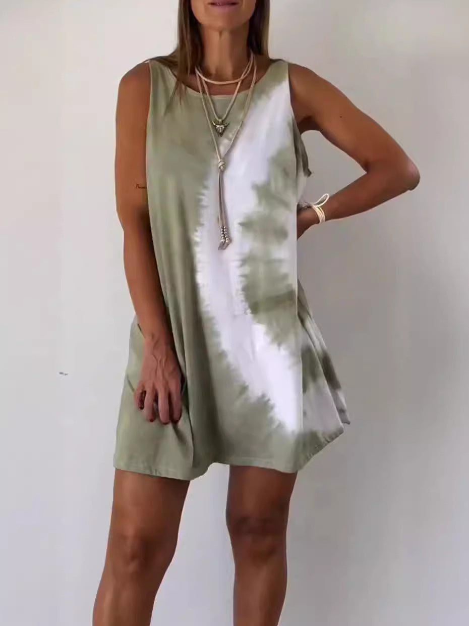 Sanja | Tie-dye print mini kjole