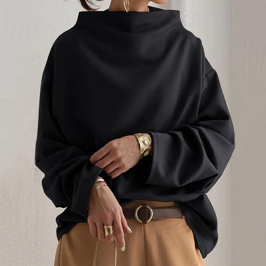 Sigrid | Høyhalset myk strikket topp