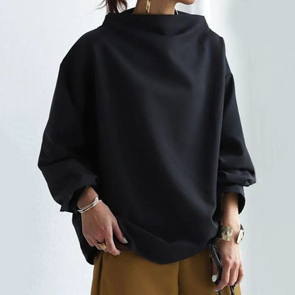 Sigrid | Høyhalset myk strikket topp
