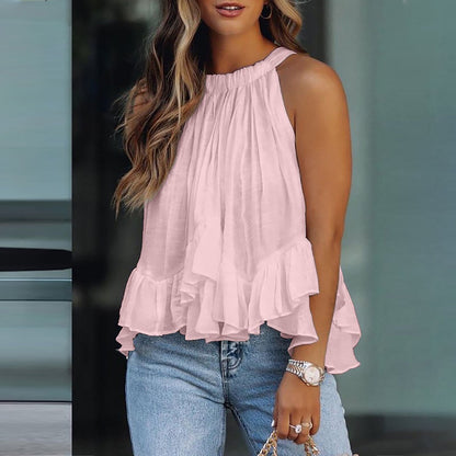 Karianne | Teksturert Volang Bluse