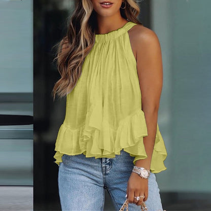 Karianne | Teksturert Volang Bluse