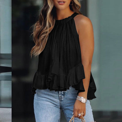 Karianne | Teksturert Volang Bluse