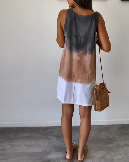 Sanja | Tie-dye print mini kjole