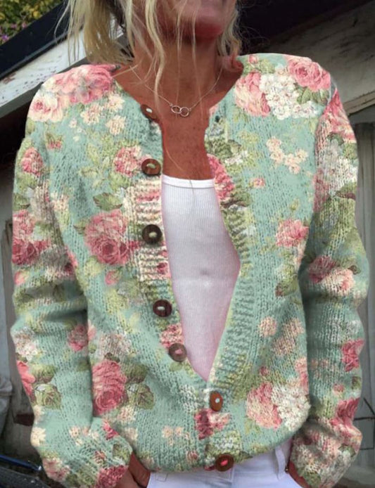 Merryn | Elegant vest med blomsterprint