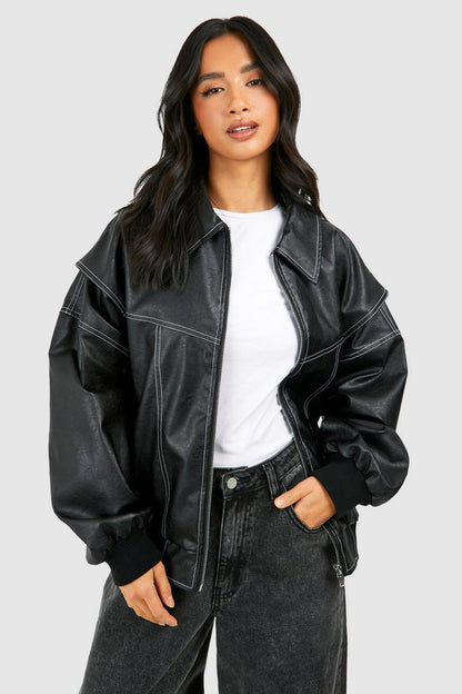 Marja | Plus Size Casual Bomberjakke med Broderidetaljer