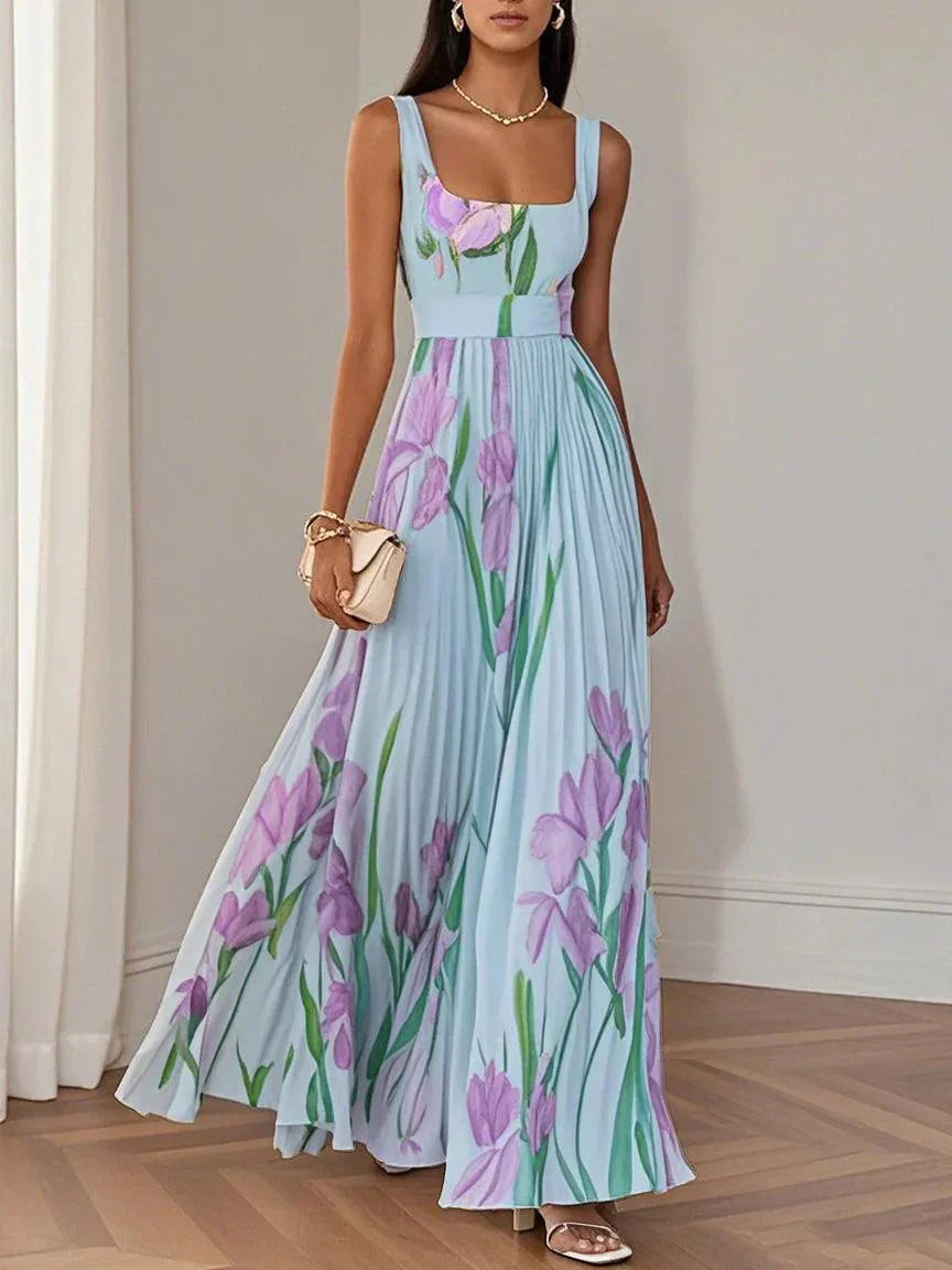 Ylva | Stilfull Blomstrete Maxi Kjole