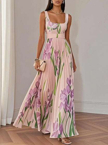 Ylva | Stilfull Blomstrete Maxi Kjole