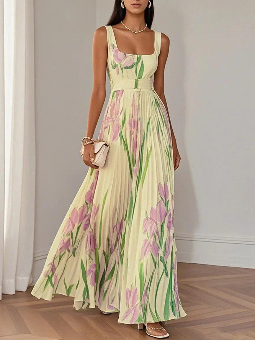 Ylva | Stilfull Blomstrete Maxi Kjole