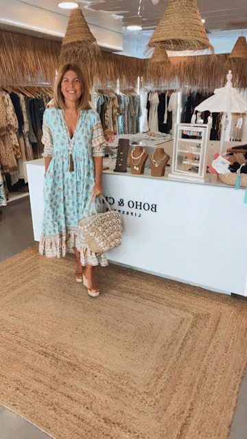 Elvira | Lantern Sleeve Bohemian Dress