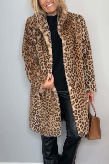 Estrid | Leopardmønstret Kåpe