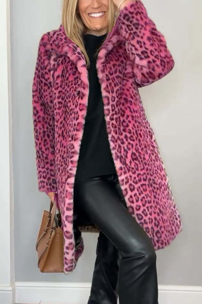 Estrid | Leopardmønstret Kåpe