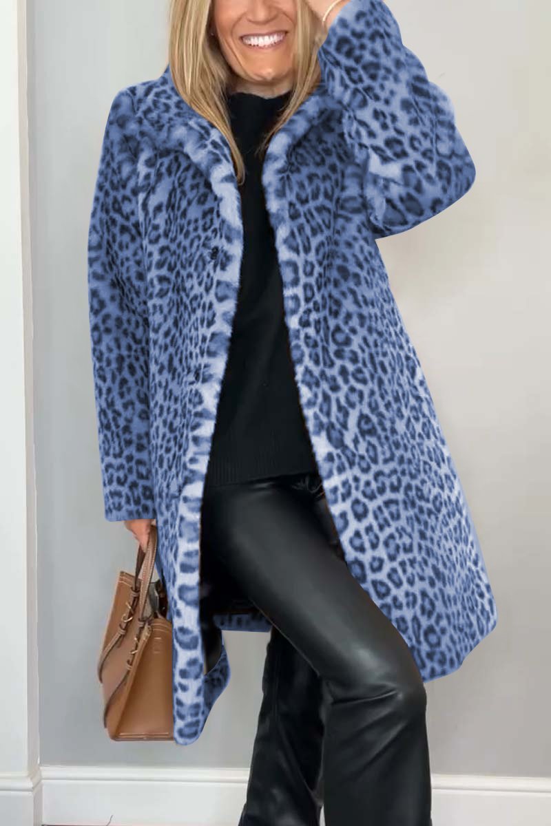 Estrid | Leopardmønstret Kåpe