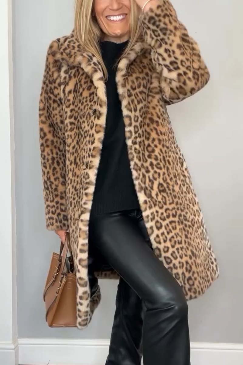Estrid | Leopardmønstret Kåpe