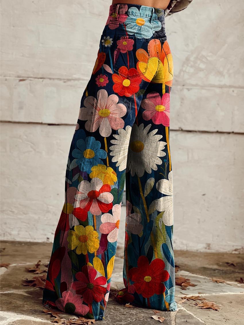 Léna | Livlige Blomsterbukser