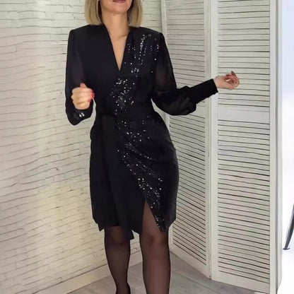 Marie | Elegant Kjole med Splitt